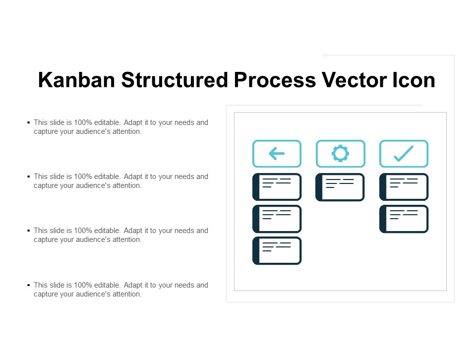 Kanban Structured Process Vector Icon Ppt PowerPoint Presentation Infographic Template Slide Download