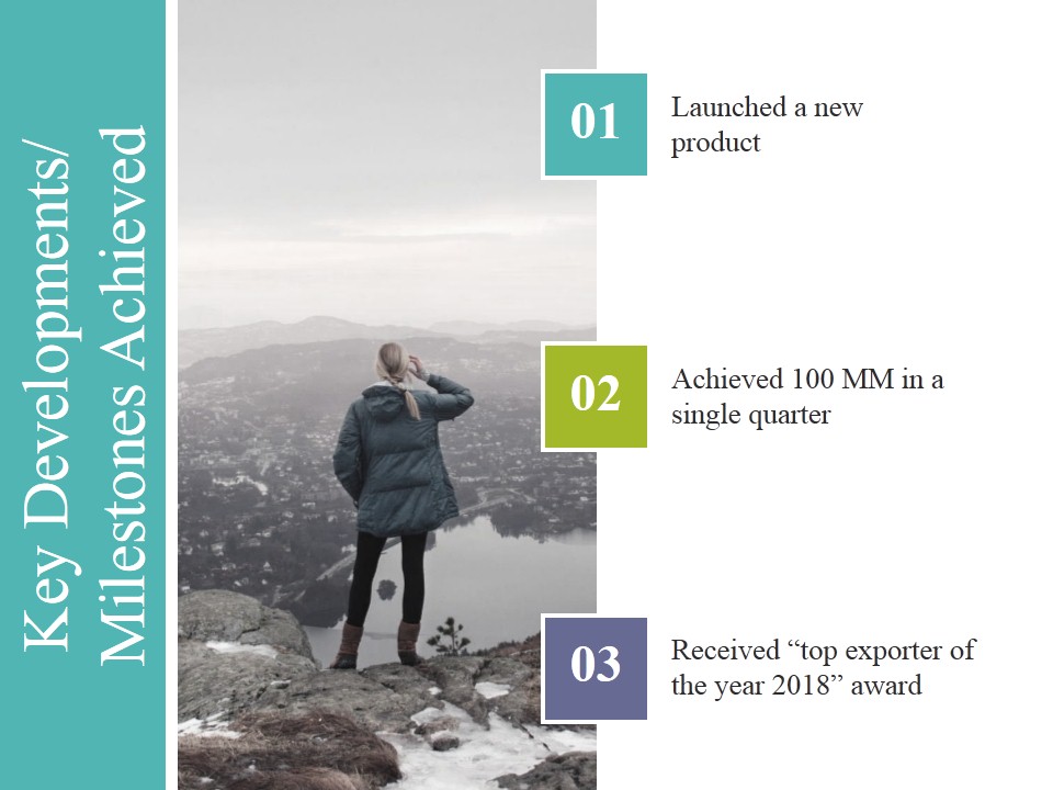 Key Developments Milestones Achieved Ppt PowerPoint Presentation Ideas Guide