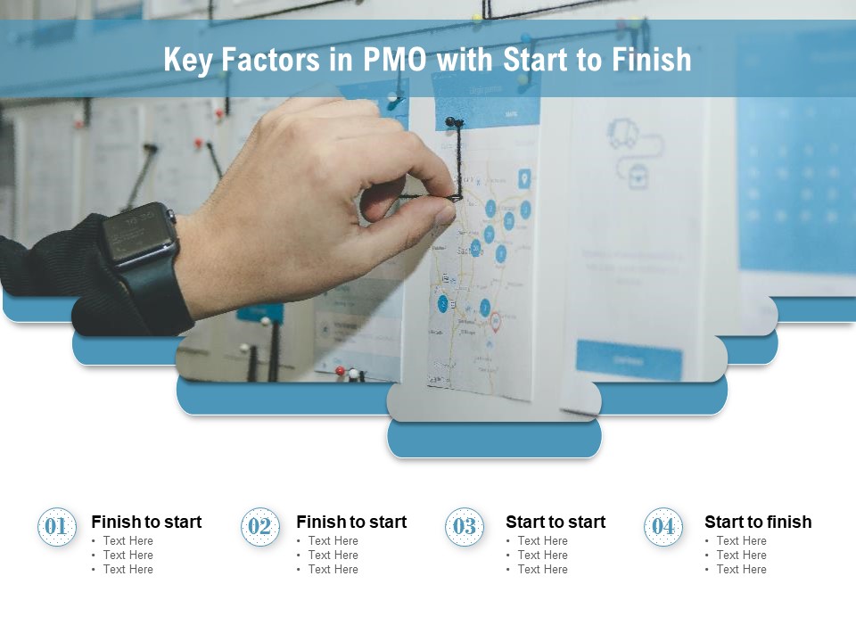 Key Factors In PMO With Start To Finish Ppt PowerPoint Presentation Slides Background Designs PDF