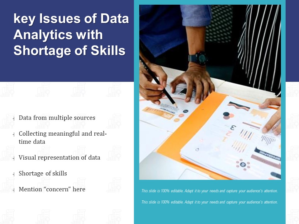 Key Issues Of Data Analytics With Shortage Of Skills Ppt PowerPoint Presentation File Inspiration PDF