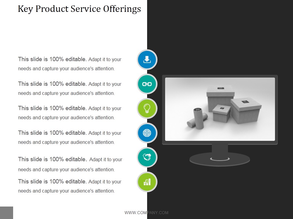 Key Product Service Offerings Template 1 Ppt PowerPoint Presentation Layout