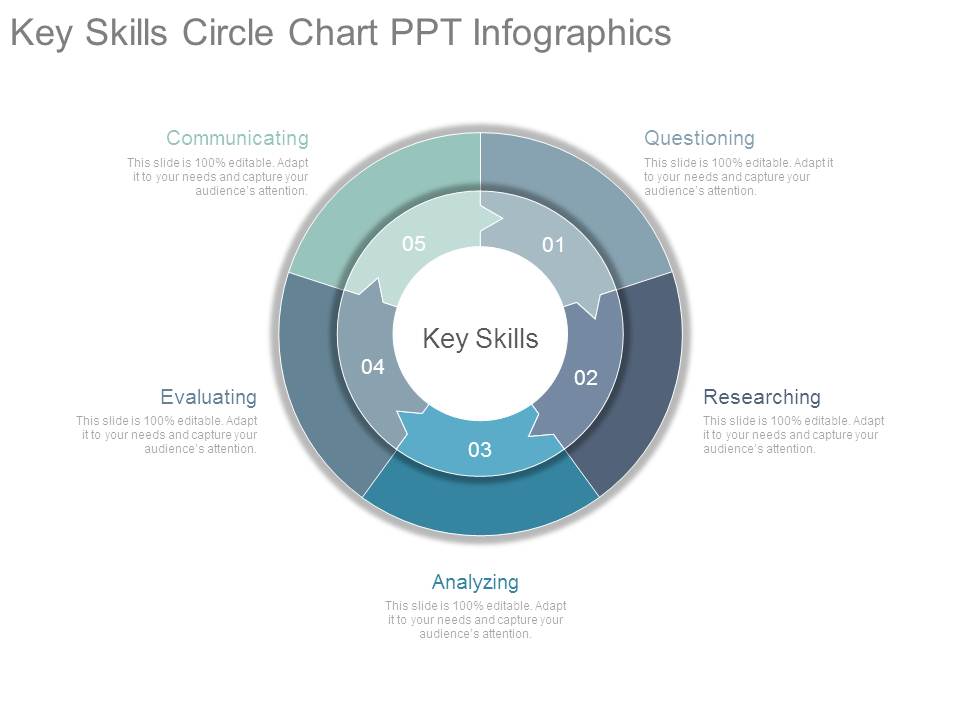 Key Skills Circle Chart Ppt Infographics