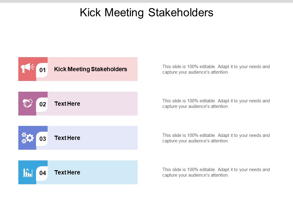 Kick Meeting Stakeholders Ppt PowerPoint Presentation Inspiration Examples Cpb Pdf
