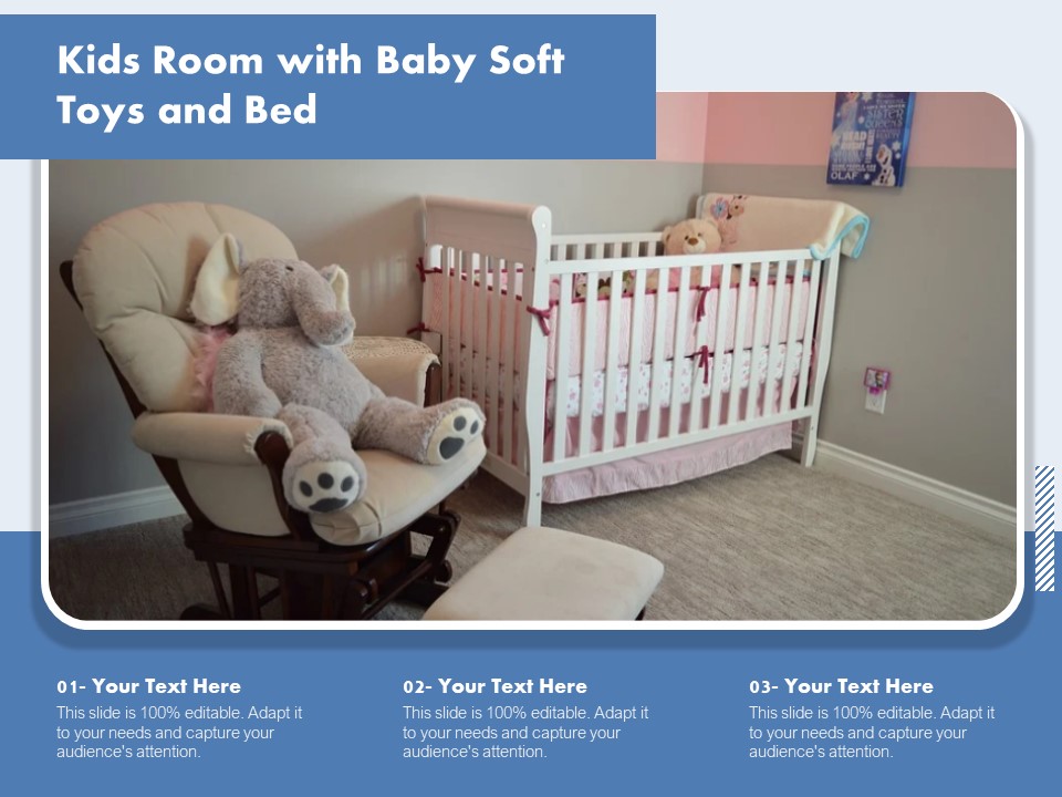 Kids Room With Baby Soft Toys And Bed Ppt PowerPoint Presentation Gallery Influencers PDF