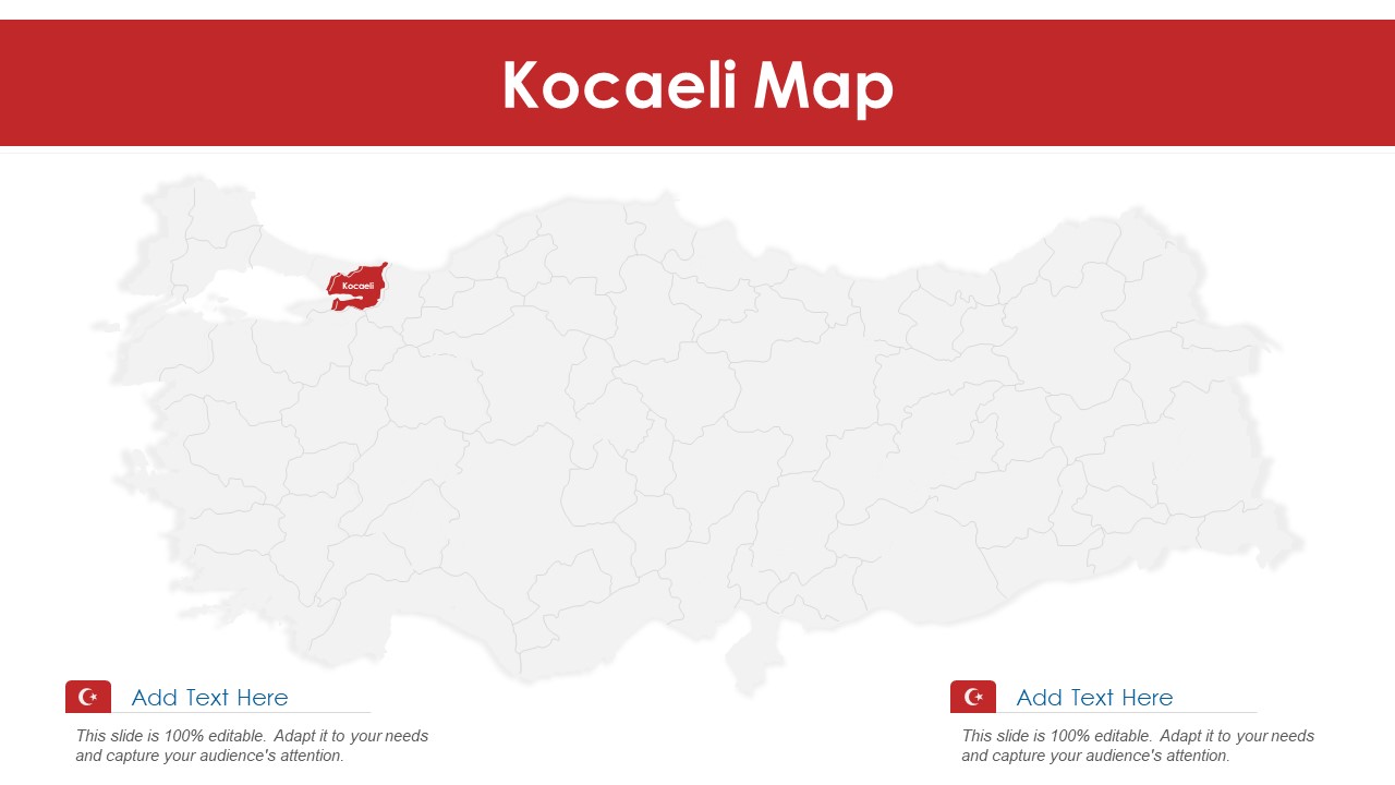 Kocaeli Map PowerPoint Presentation PPT Template PDF