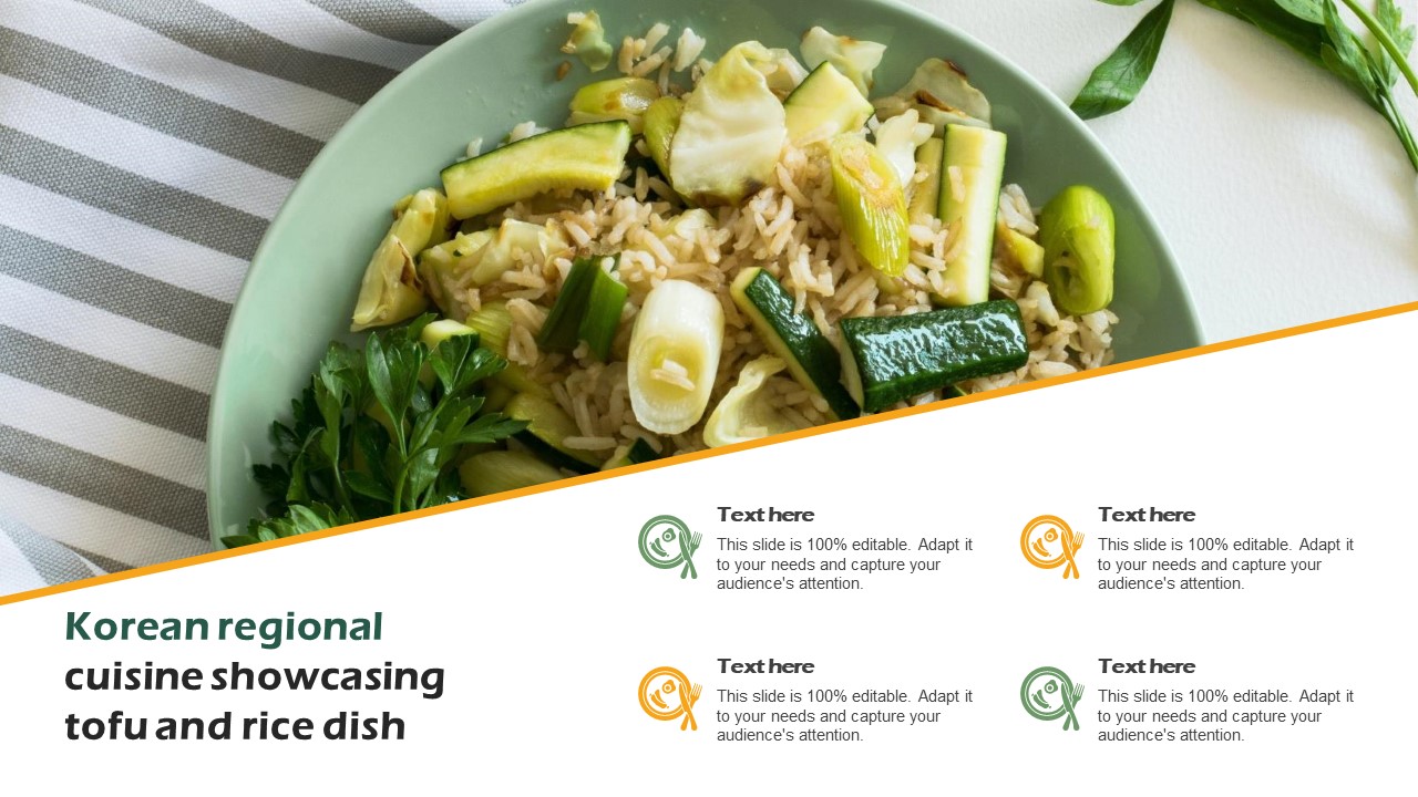 Korean Regional Cuisine Showcasing Tofu And Rice Dish Information PDF