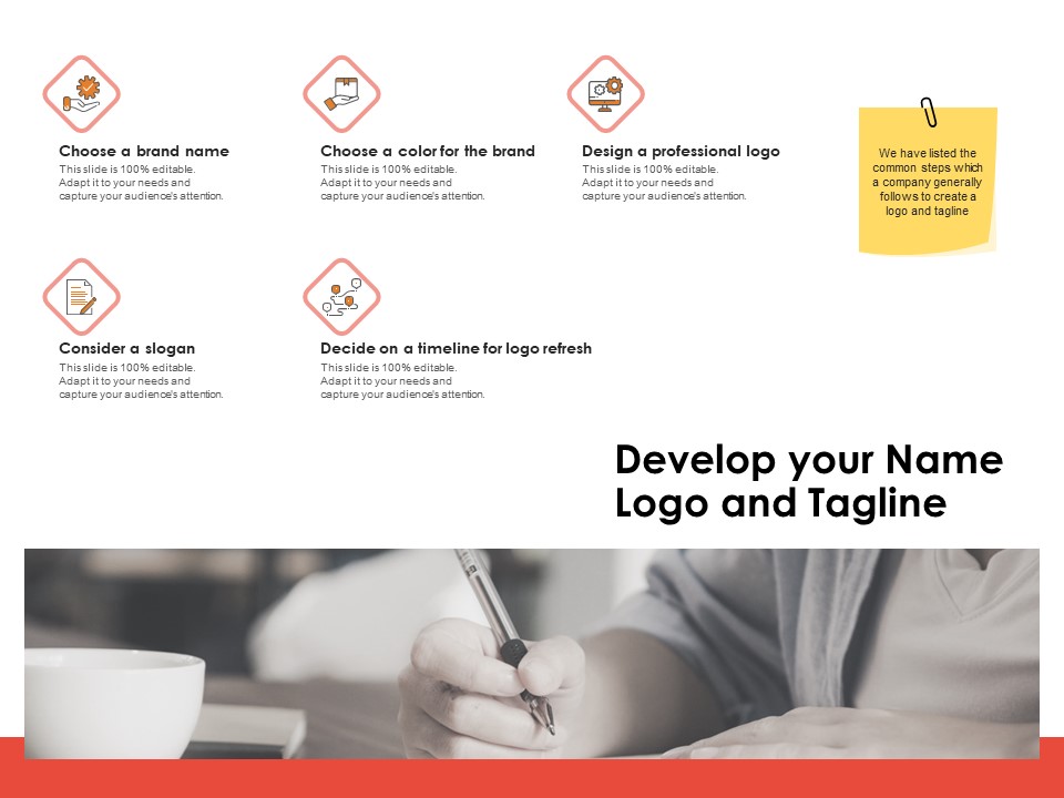 Label Identity Design Develop Your Name Logo And Tagline Ppt Styles Examples PDF