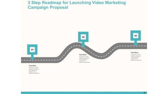 Launching Video Marketing Campaign Proposal Ppt PowerPoint Presentation Complete Deck With Slides