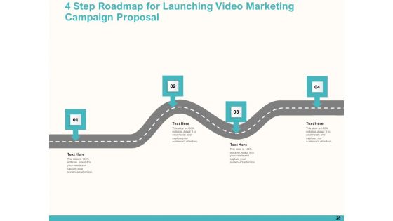 Launching Video Marketing Campaign Proposal Ppt PowerPoint Presentation Complete Deck With Slides