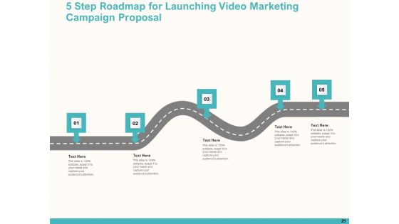 Launching Video Marketing Campaign Proposal Ppt PowerPoint Presentation Complete Deck With Slides