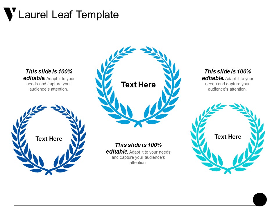 Laurel Leaf Template Ppt PowerPoint Presentation Ideas Mockup