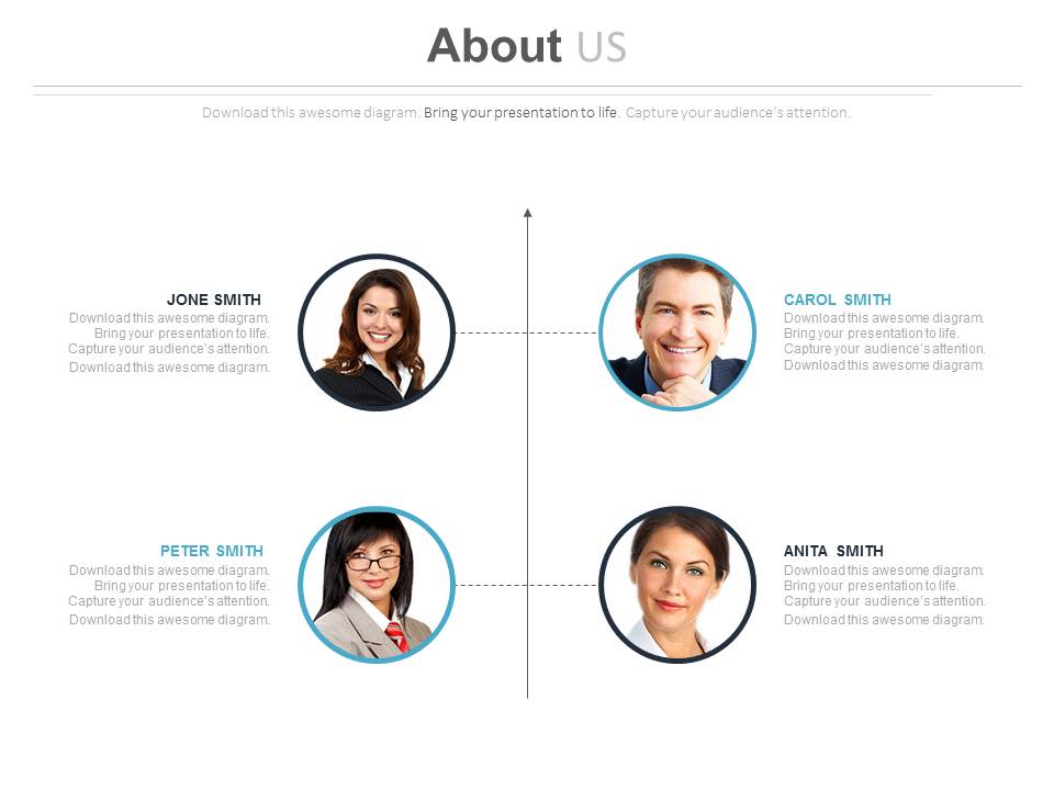 Layout Of Team Introduction Powerpoint Slides