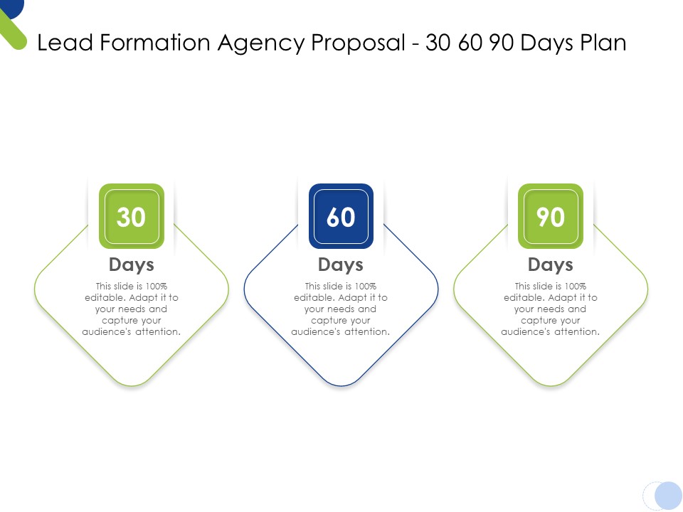 Lead Formation Agency Proposal 30 60 90 Days Plan Ppt File Guide PDF