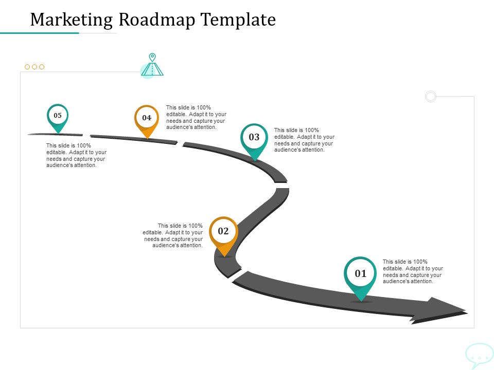 Lead Generation Initiatives Through Chatbots Marketing Roadmap Template Ppt Outline Objects PDF