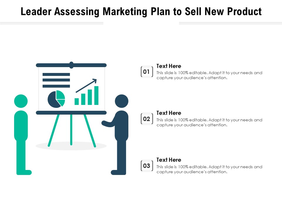Leader Assessing Marketing Plan To Sell New Product Ppt PowerPoint Presentation File Icons PDF