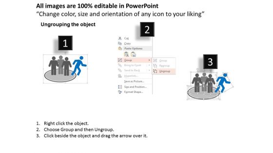 Leader With Different Working Approach Powerpoint Templates