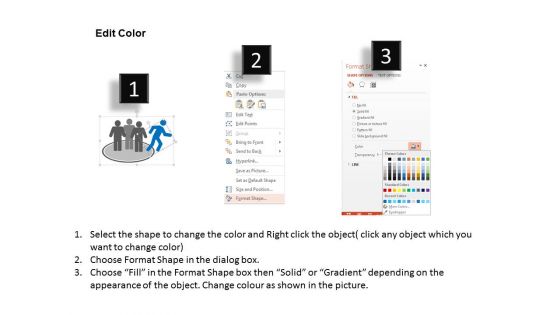 Leader With Different Working Approach Powerpoint Templates