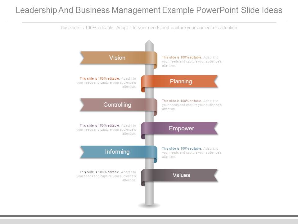 Leadership And Business Management Example Powerpoint Slide Ideas