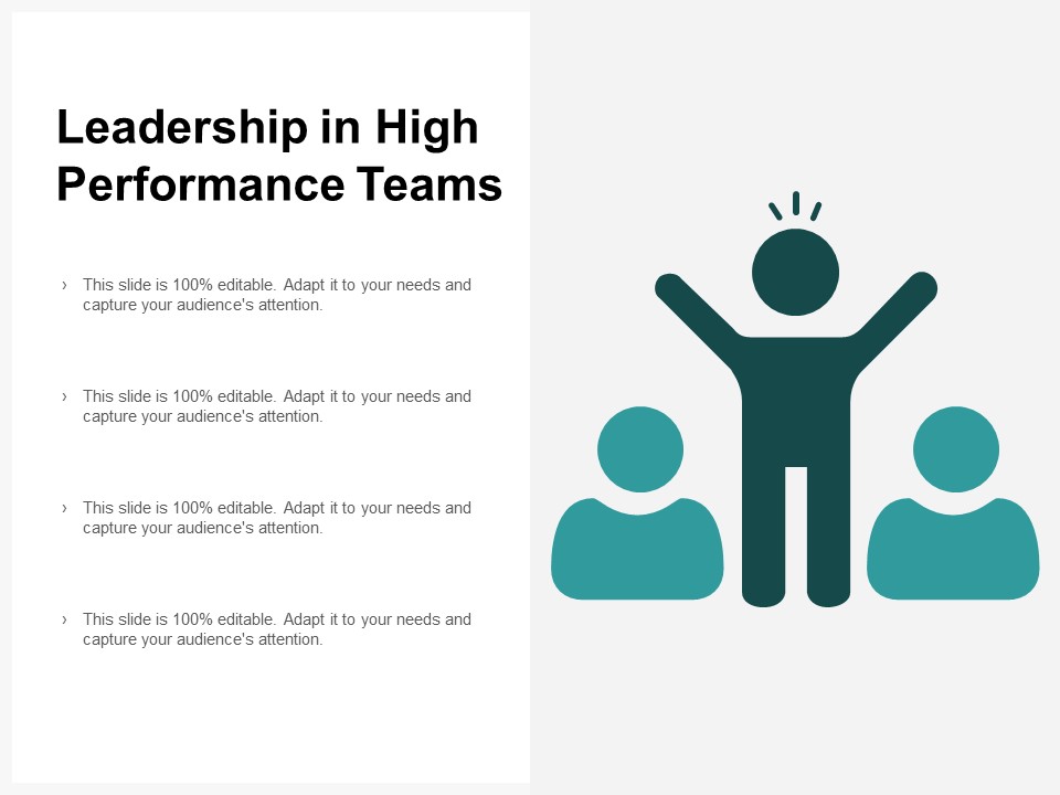 Leadership In High Performance Teams Ppt PowerPoint Presentation Background Images