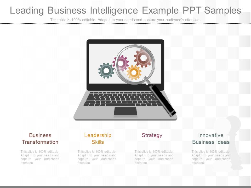 Leading Business Intelligence Example Ppt Samples
