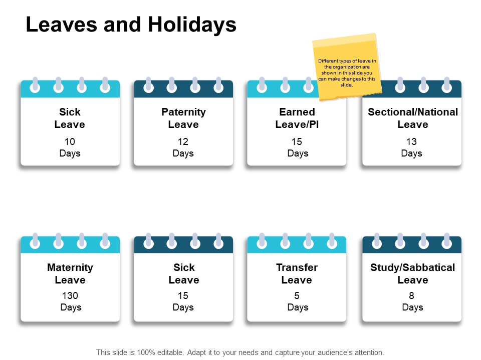 Leaves And Holidays Planning Ppt PowerPoint Presentation Infographic Template Layout Ideas