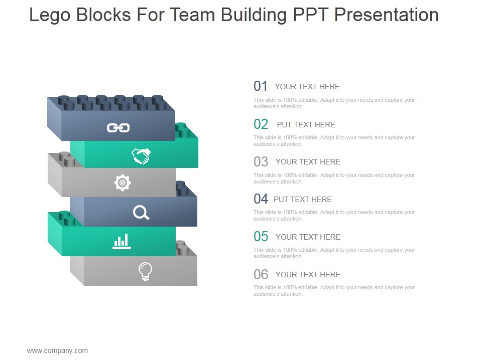 Lego Blocks For Team Building Ppt PowerPoint Presentation Outline