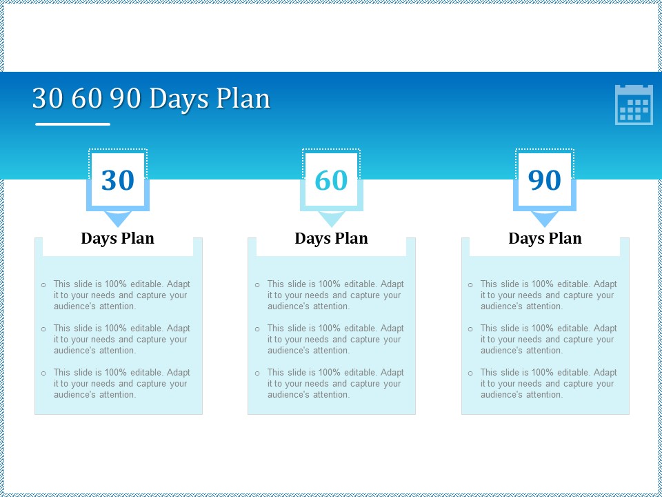 Leveraged Client Engagement 30 60 90 Days Plan Slides PDF