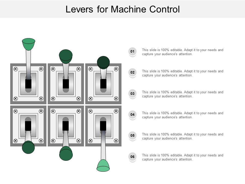 Levers For Machine Control Ppt PowerPoint Presentation Infographic Template Visual Aids