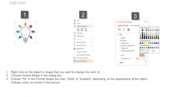 Light Bulb With Seven Ideas Tags Powerpoint Slides