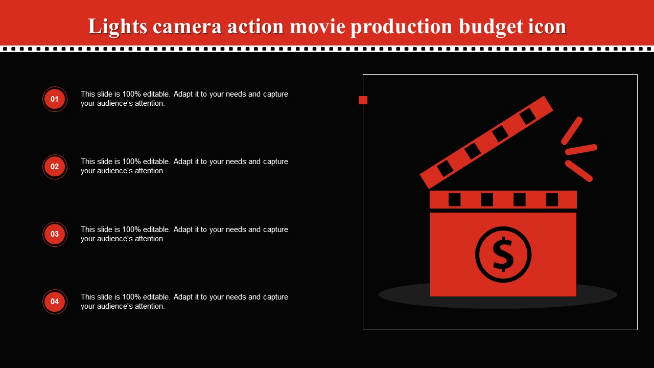 Lights Camera Action Movie Production Budget Icon Pictures PDF