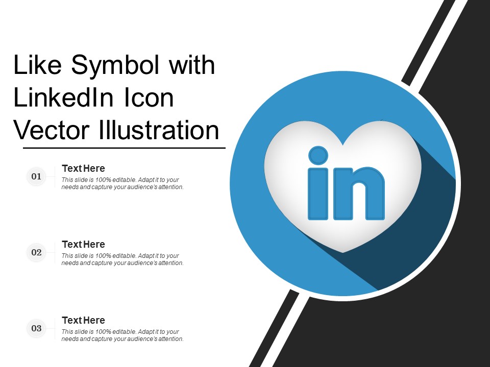 Like Symbol With Linkedin Icon Vector Illustration Ppt PowerPoint Presentation Slides Show PDF
