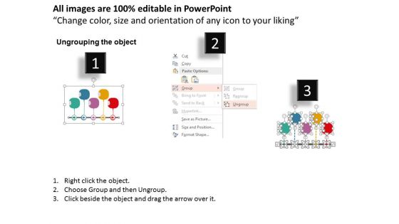 Linear Arrow Design For Key Growth Analysis Powerpoint Template
