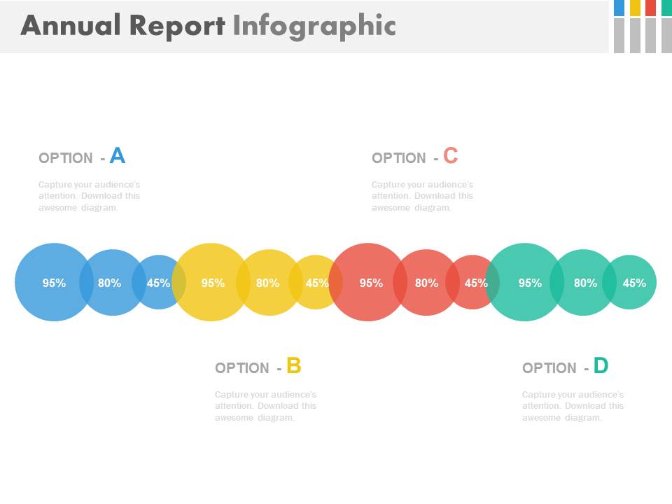 Linear Chart For Annual Business Report Powerpoint Slides