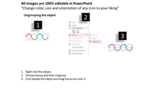 Linear Circular Timeline For Business Milestones Powerpoint Template