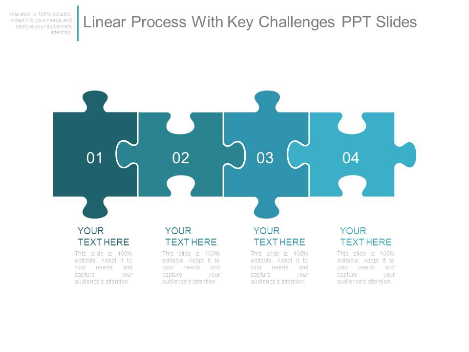 Linear Process With Key Challenges Ppt Slides