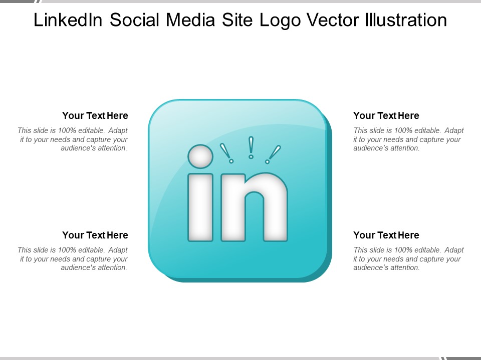 Linkedin Social Media Site Logo Vector Illustration Ppt PowerPoint Presentation Layouts Visuals PDF