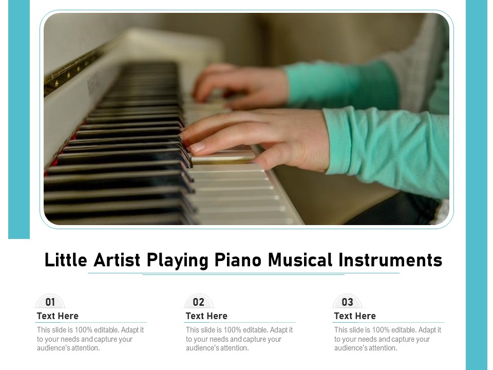 Little Artist Playing Piano Musical Instruments Ppt PowerPoint Presentation Gallery Visual Aids PDF