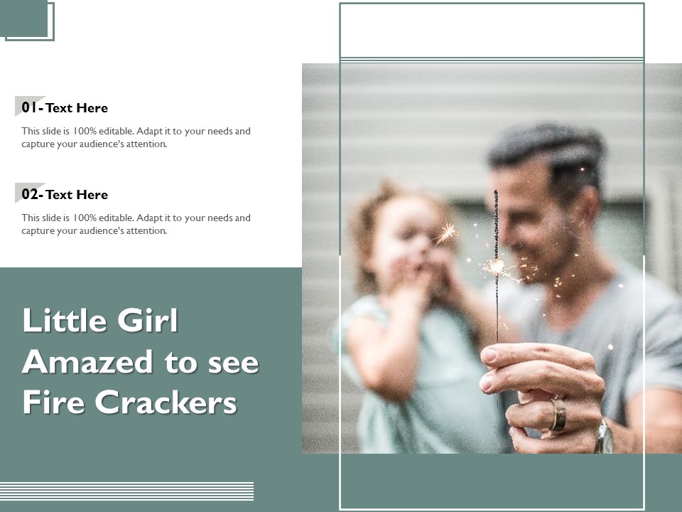 Little Girl Amazed To See Fire Crackers Ppt PowerPoint Presentation File Summary PDF