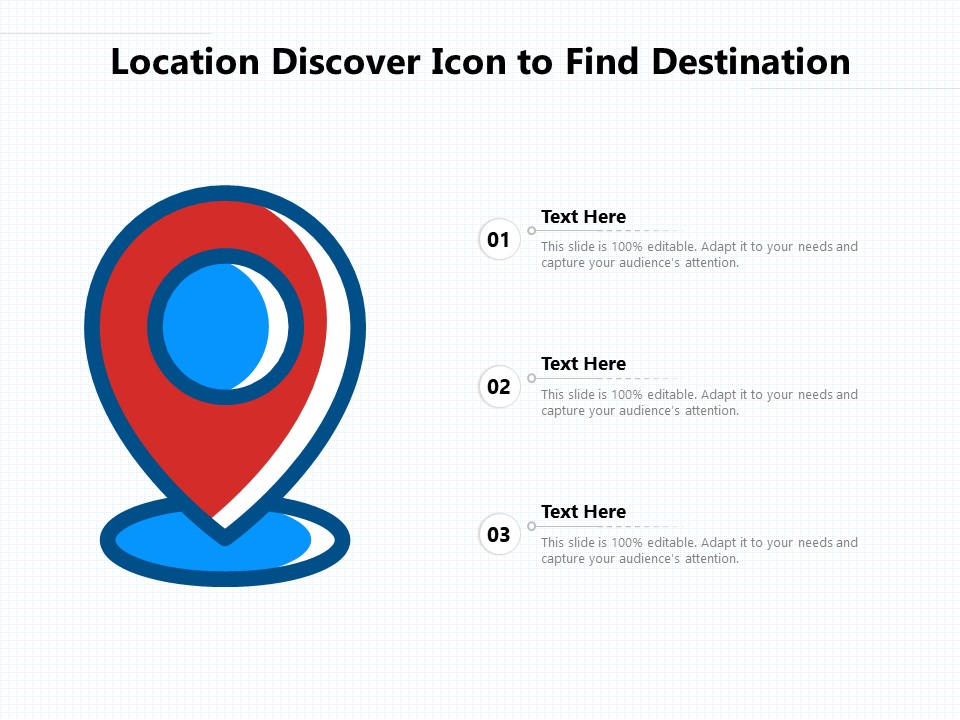 Location Discover Icon To Find Destination Ppt PowerPoint Presentation Inspiration Clipart Images PDF
