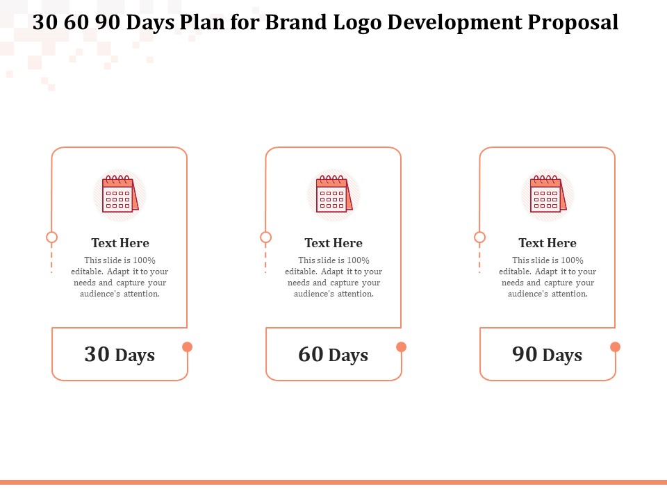 Logo Design 30 60 90 Days Plan For Brand Logo Development Proposal Themes PDF
