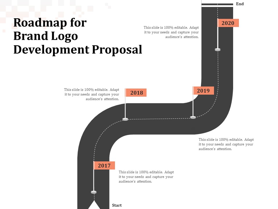 Logo Design Roadmap For Brand Logo Development Proposal Infographics PDF