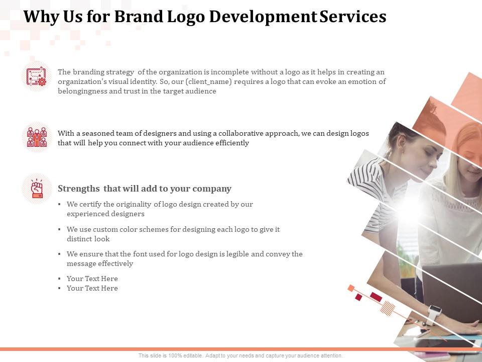Logo Design Why Us For Brand Logo Development Services Ppt Outline Design Inspiration PDF