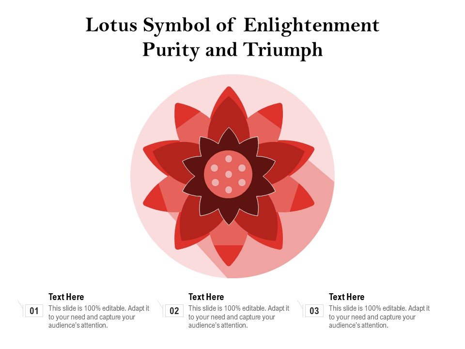 Lotus Symbol Of Enlightenment Purity And Triumph Ppt PowerPoint Presentation File Samples PDF
