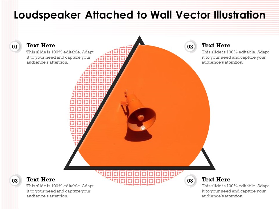 Loudspeaker Attached To Wall Vector Illustration Ppt PowerPoint Presentation Styles Slide PDF