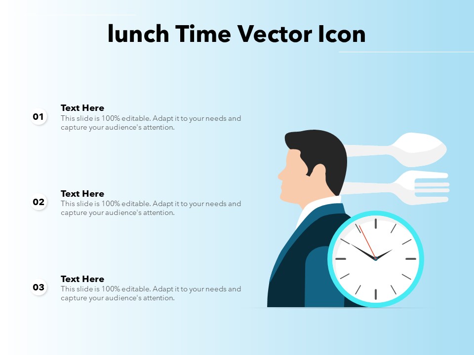 Lunch Time Vector Icon Ppt PowerPoint Presentation Gallery Designs PDF