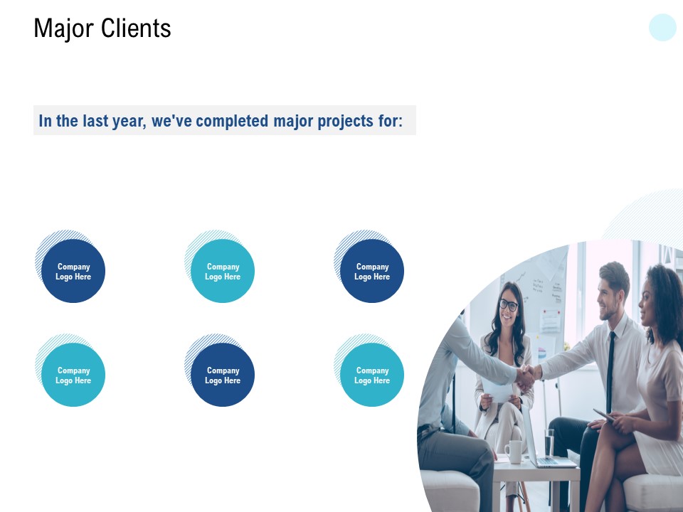 Major Clients Logo Ppt PowerPoint Presentation Infographic Template Show