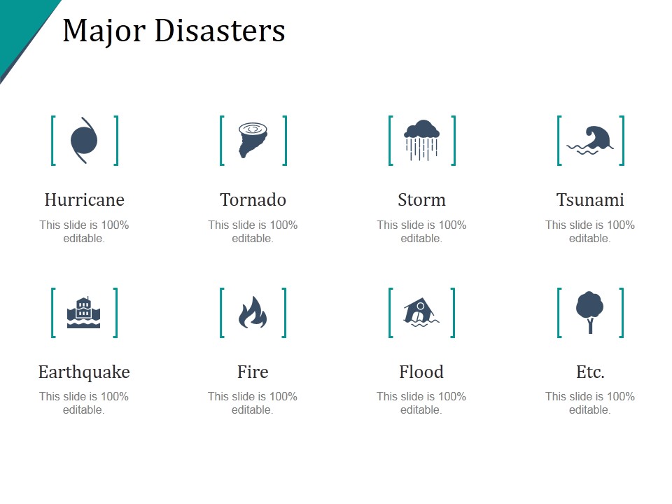 Major Disasters Ppt PowerPoint Presentation Themes