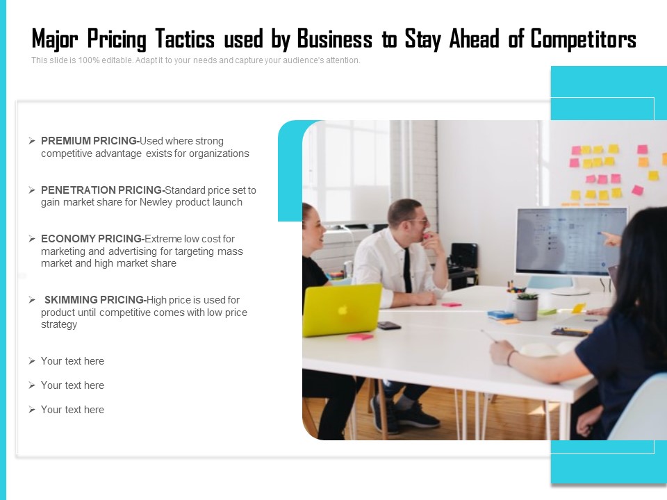 Major Pricing Tactics Used By Business To Stay Ahead Of Competitors Ppt PowerPoint Presentation Styles Background Images PDF