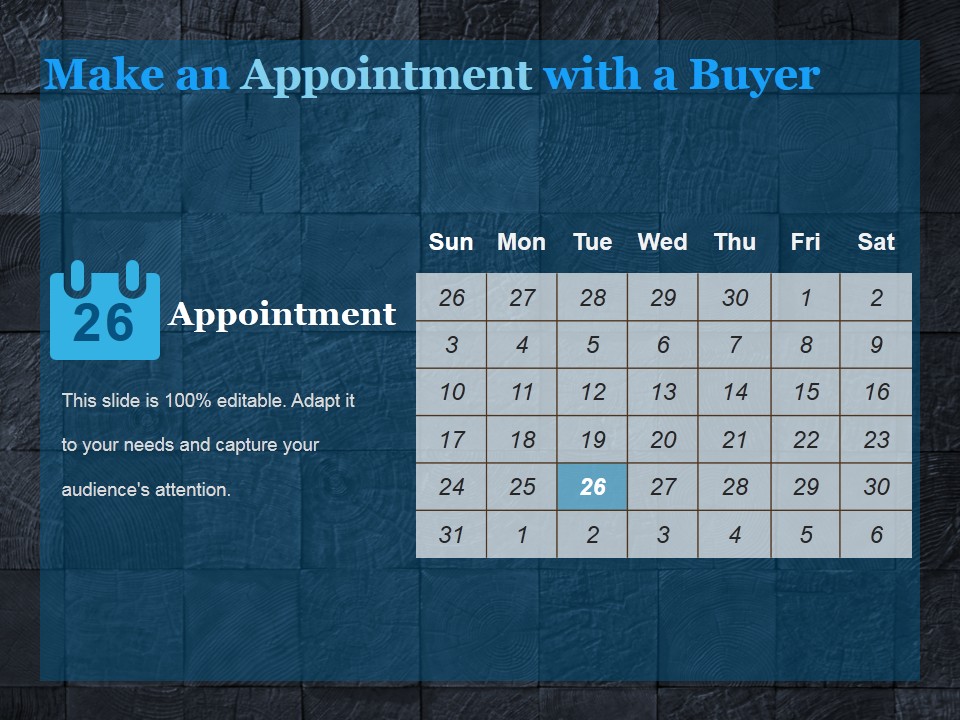 Make An Appointment With A Buyer Ppt PowerPoint Presentation Graphics