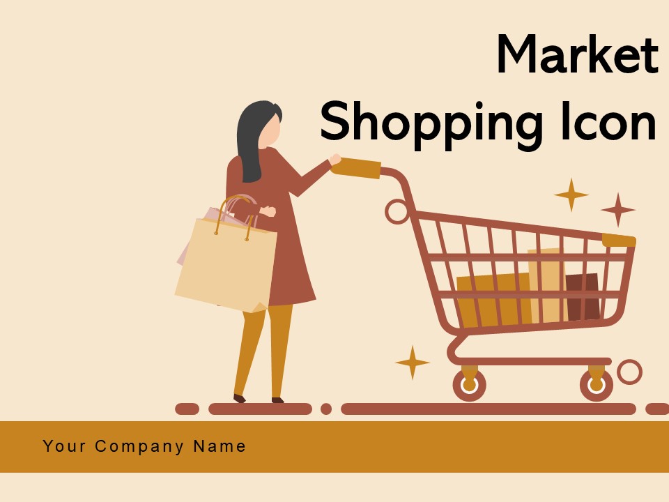 Maket Shopping Icon Retail Shop Price Tag Cash Counter Icon Ppt PowerPoint Presentation Complete Deck